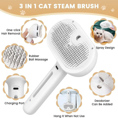 3 in 1 Cat Steam Brush