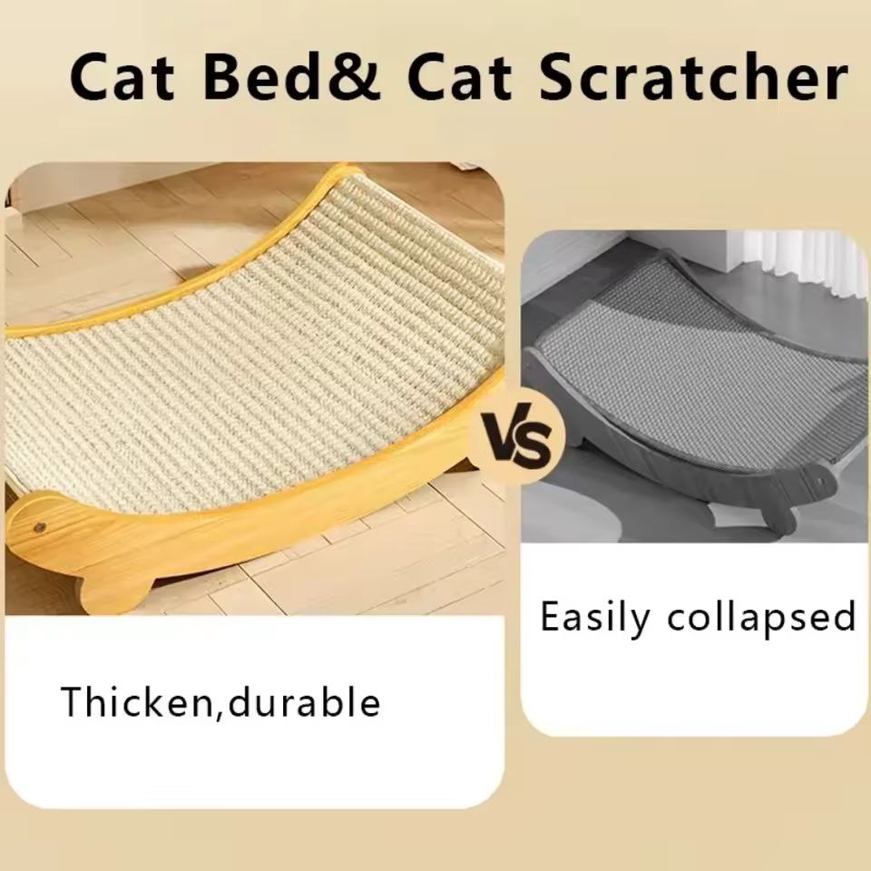 Cat Scratch Board Cat Scratching Pads Detachable Wear-resistant Multifuction Cats Sleeping Bed Kitten Grinding Cat Toys