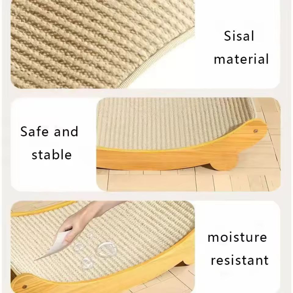 Cat Scratch Board Cat Scratching Pads Detachable Wear-resistant Multifuction Cats Sleeping Bed Kitten Grinding Cat Toys