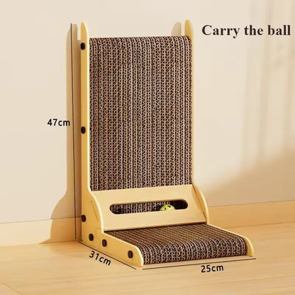 Cat Scratching Post Cat Scratching Board Wooden Wear-resistant and Scratch-resistant Post Furniture Training Grinding Claw Toys